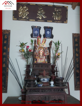 Hoành phi câu đối nhà thờ họ Cao chữ Phước- vĩnh- tuy- phước